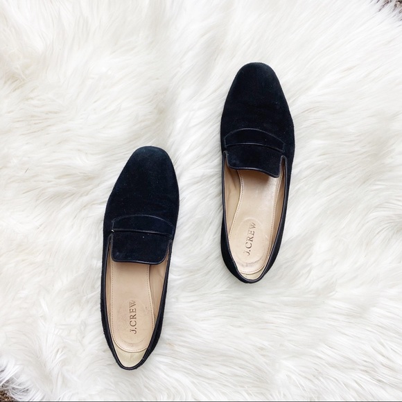 black suede loafers womens